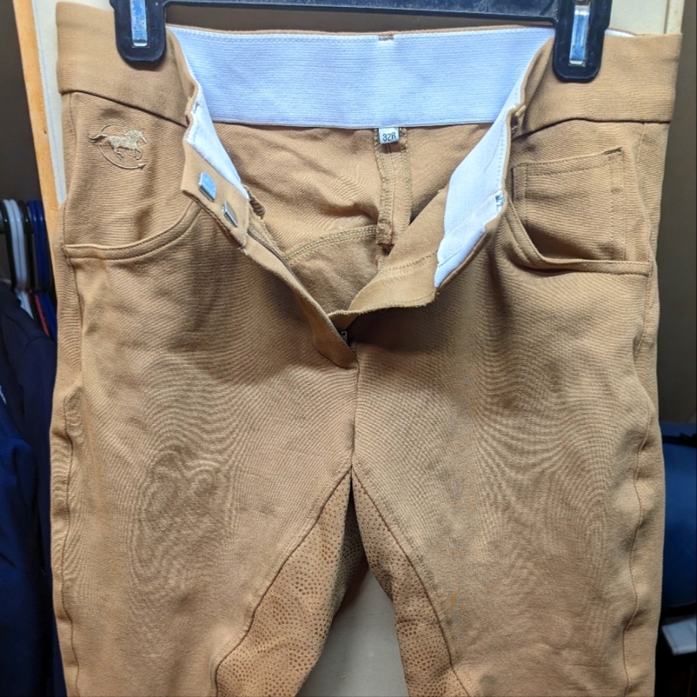 Full seat Tan size 32 Piper mid rise breeches